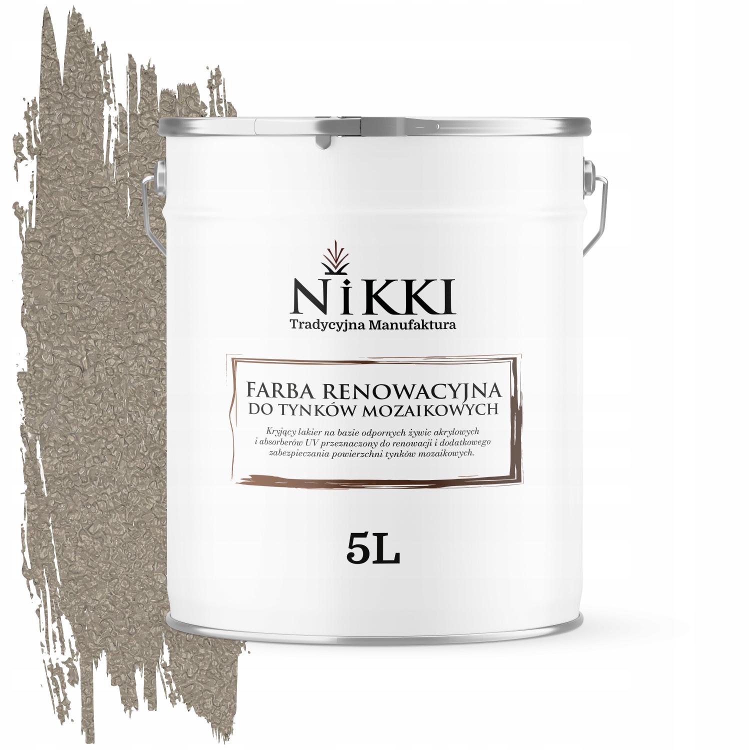Obnovovacia farba na mozaikovú omietku 5L Renovačná šedá Béžová RAL7032