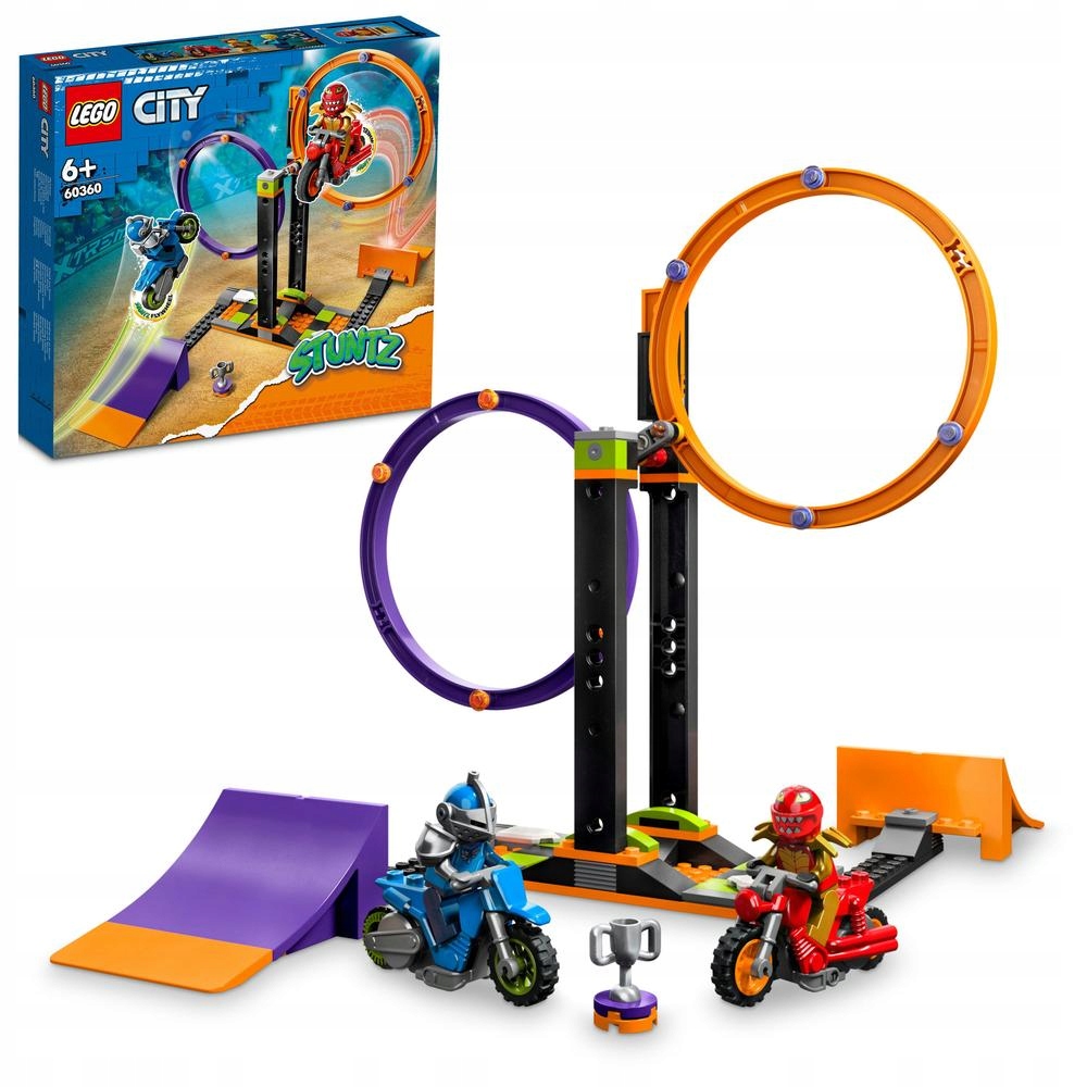 Lego City 60360 Kaskadérská výzva s rotujícími kruhy