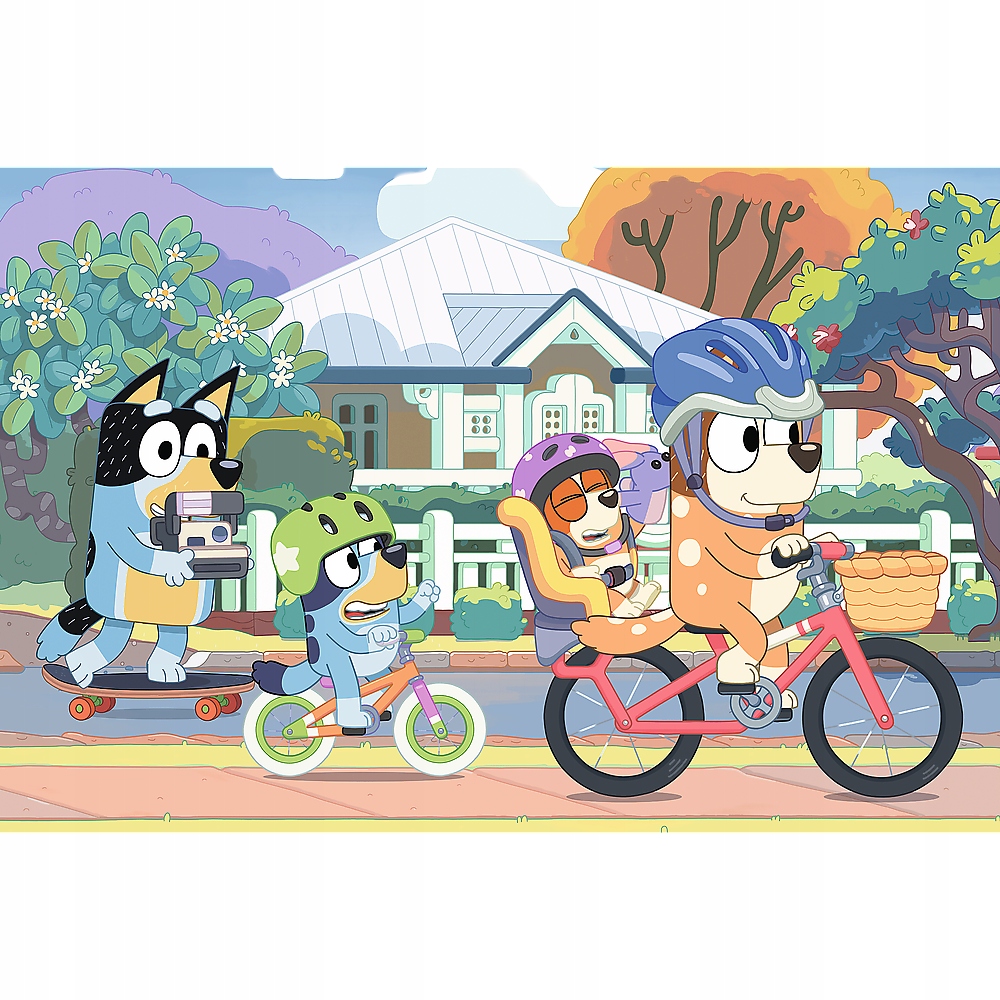 PUZZLE 60 ELEMENTÓW - WESOŁY BLUEY - TREFL 17384 Marka Trefl