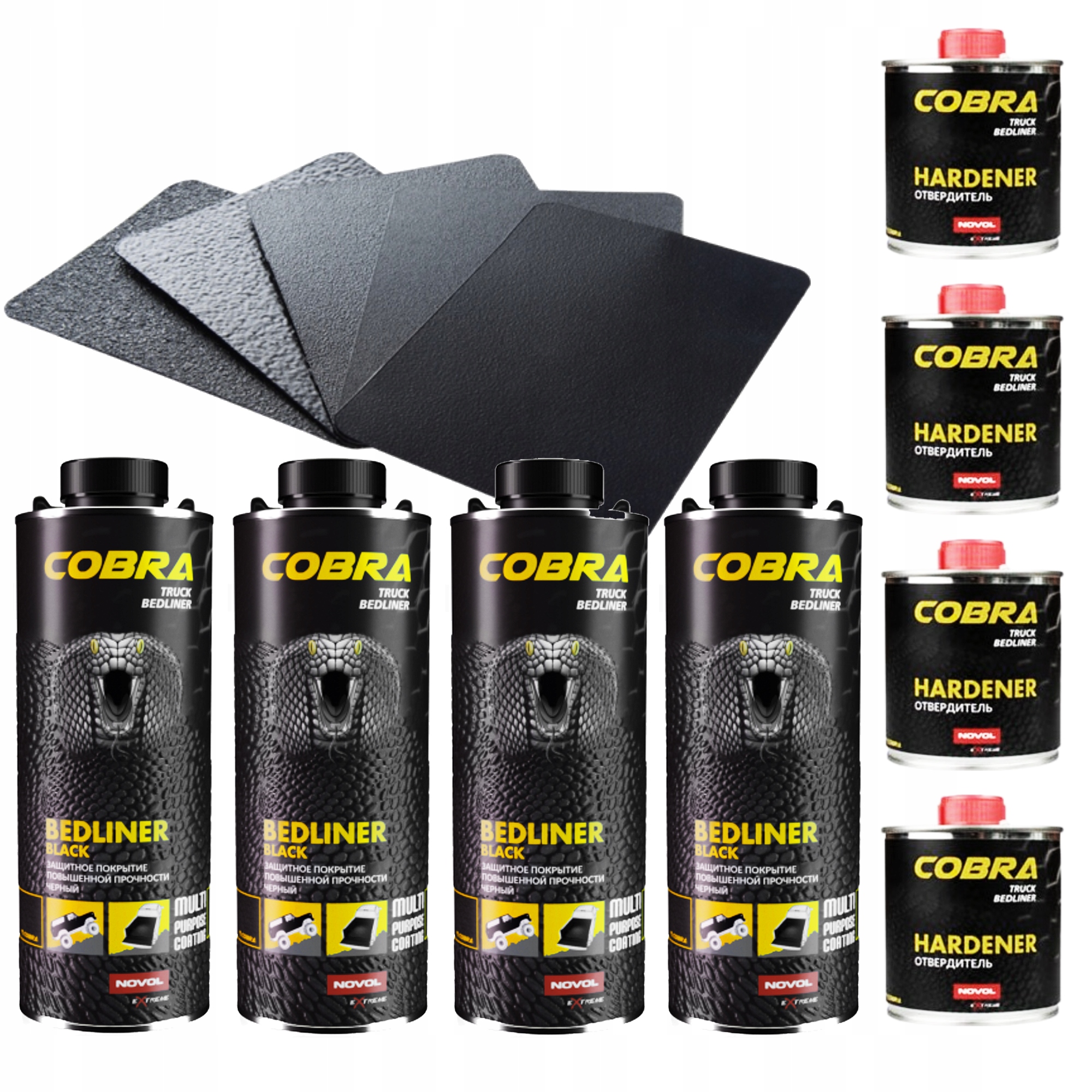 Novol Cobra Truck Bedliner ochranný náter Čierny