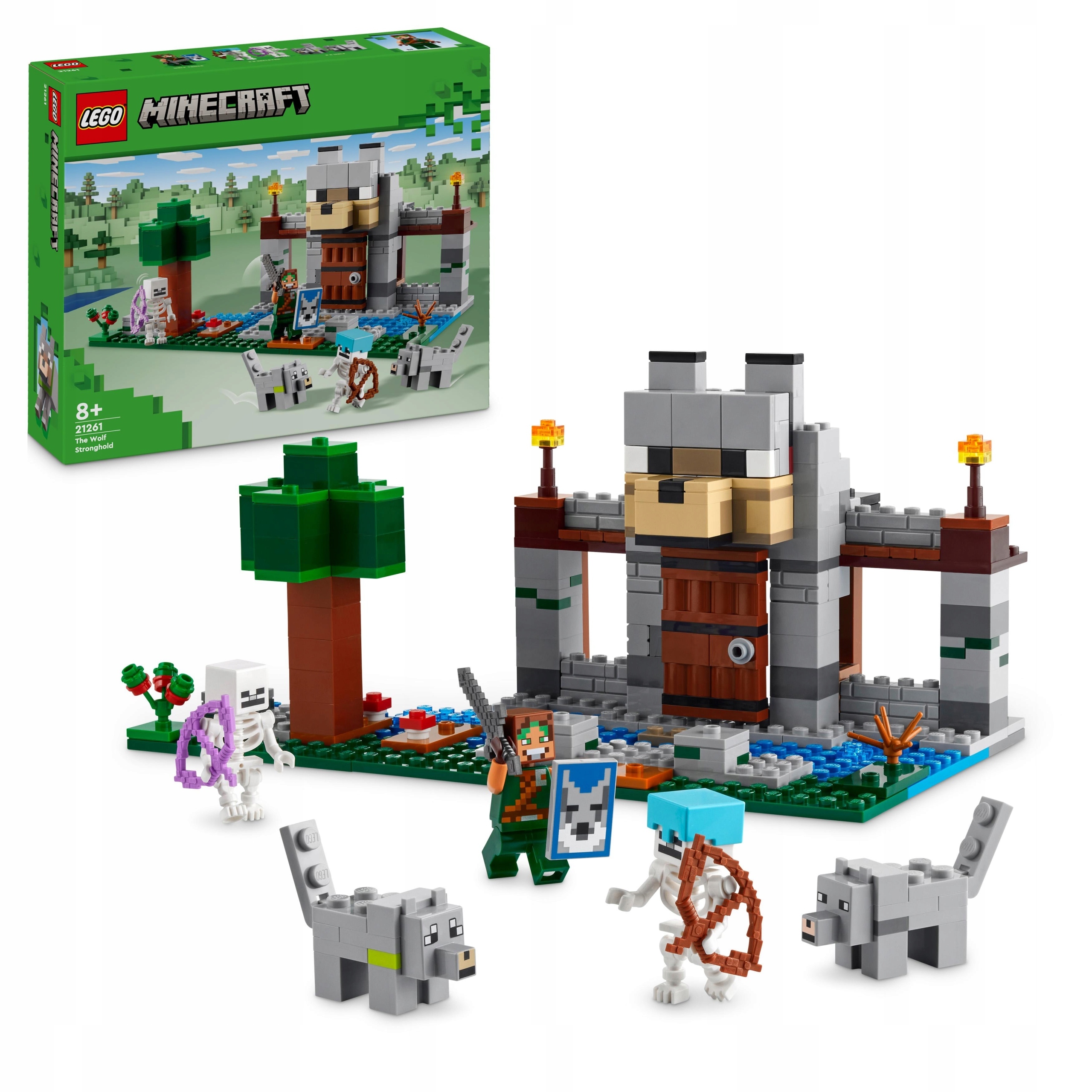Lego Minecraft 21261 Klocki Wilcza Twierdza zestaw Majkraft