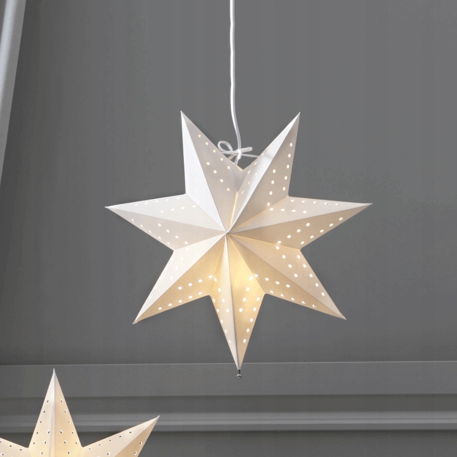 Gwiazda wisząca biała 34 cm BOBO 236-50 Marka Star Trading