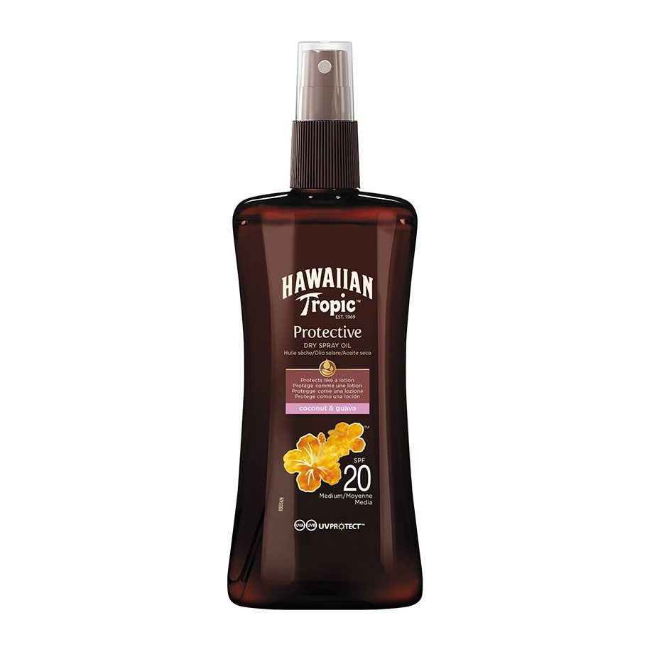 Hawaiian Tropic Ochranný olej na opalování ve spreji Spf 20 (Suchý olej ve spreji)