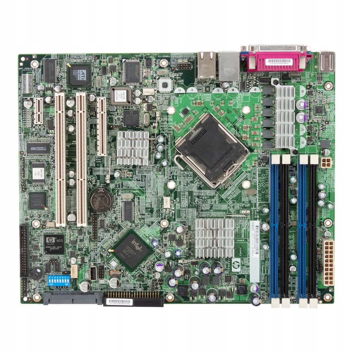 Hp 398404-001 394333-501 Základní Deska Socket LGA775 DDR2 PCIe Pci-x Proliant ML310 G3