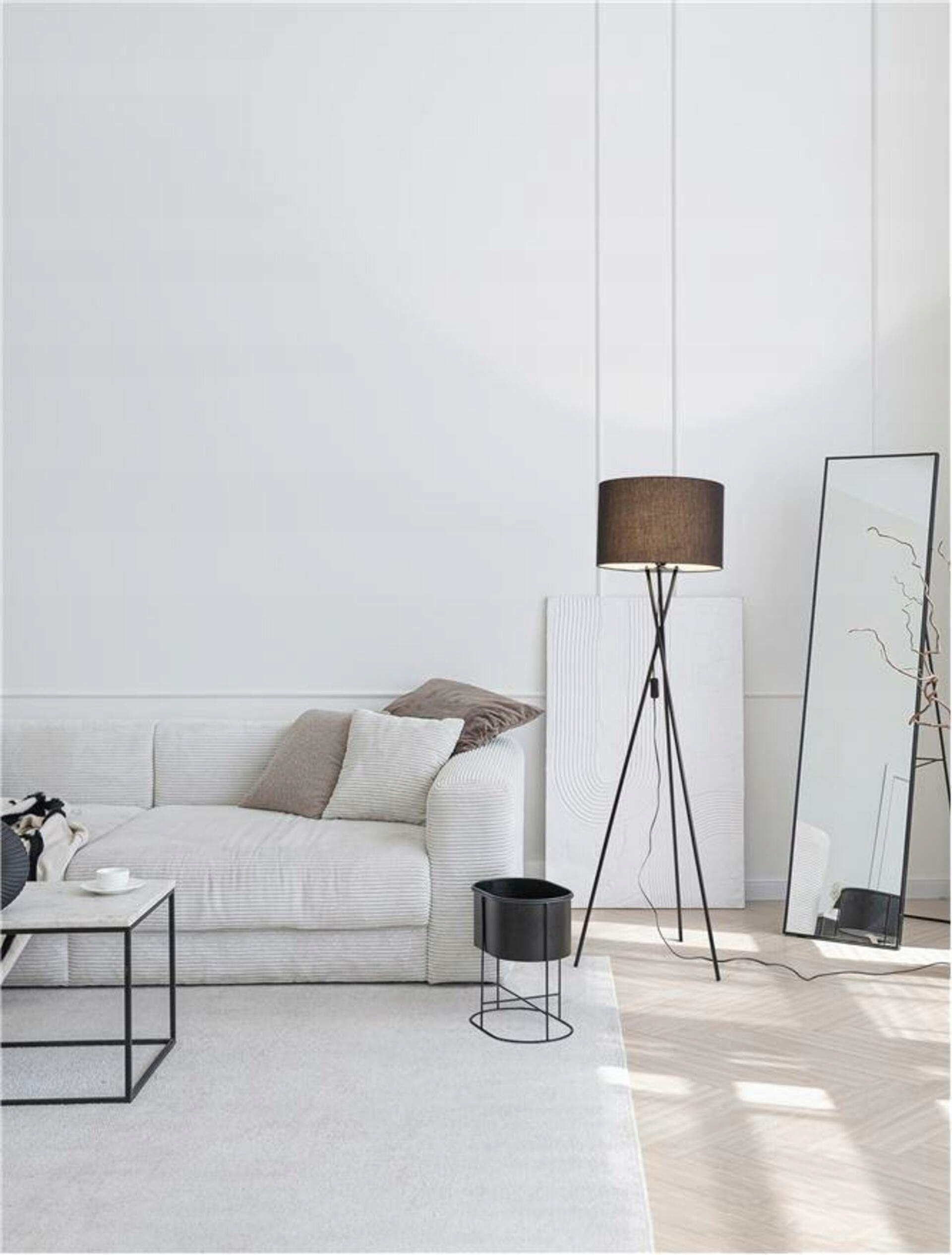 Nova Luce stojaca lampa Retro čierne tienidlo čierny kov E27 1x12W 230V IP20