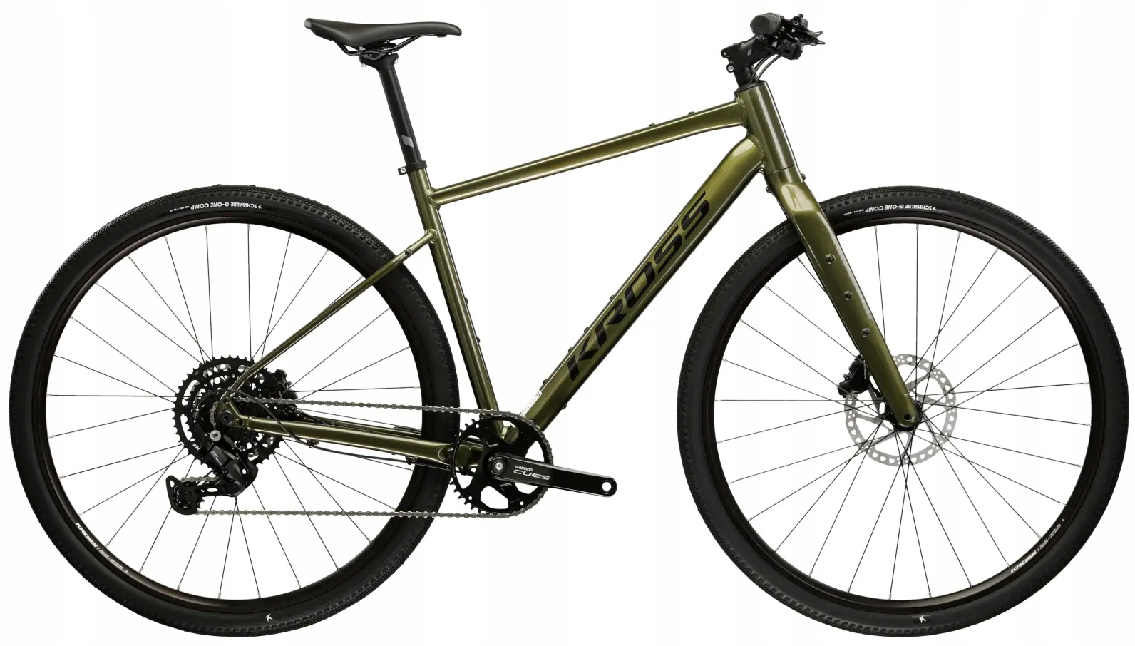 Rower gravelowy Kross Esker 1.0 Fl XL (21") 28 zielony/grafitowy połysk