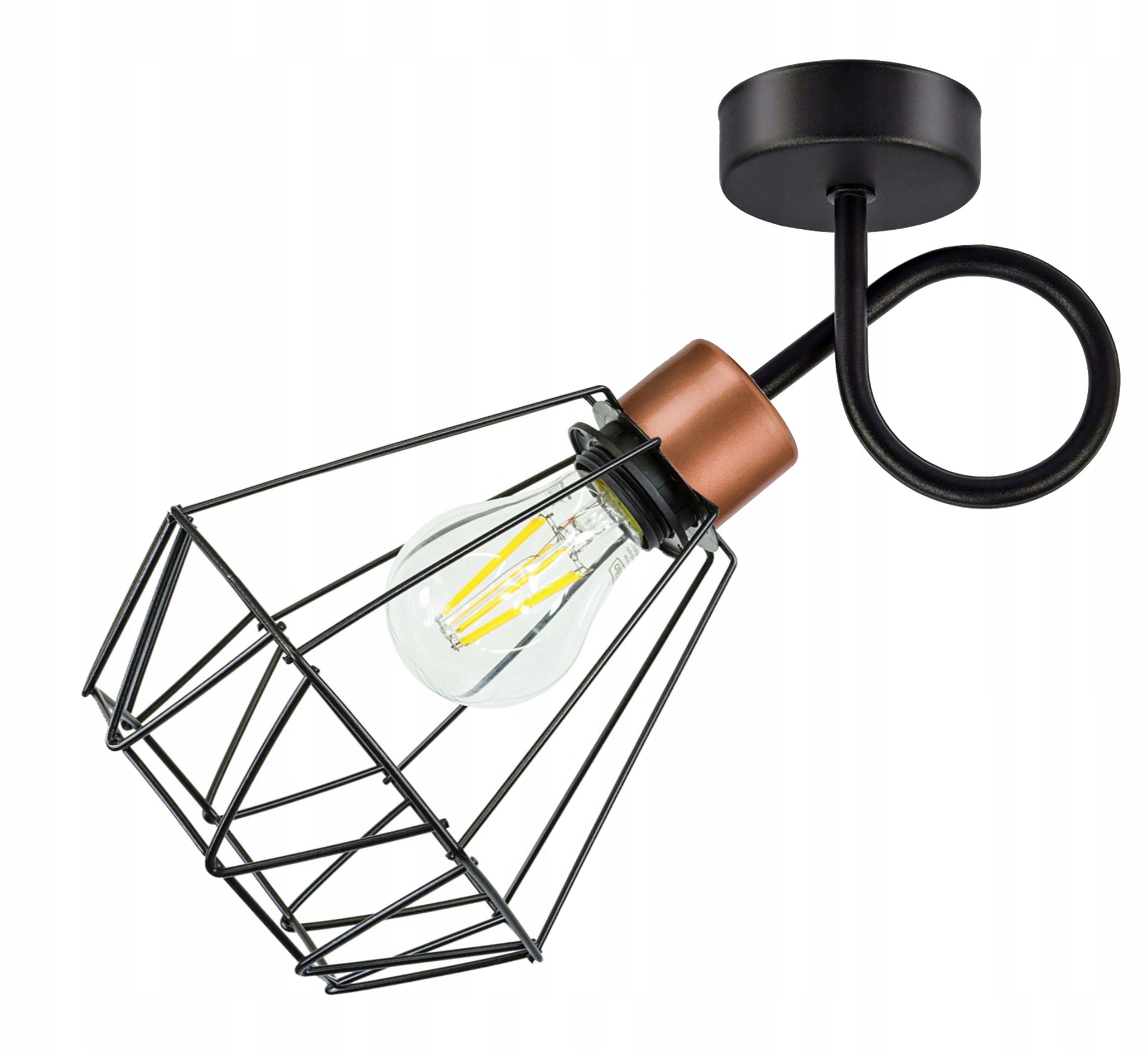 

Lampa Kinkiet E27 sufit stały loft drut Brylant