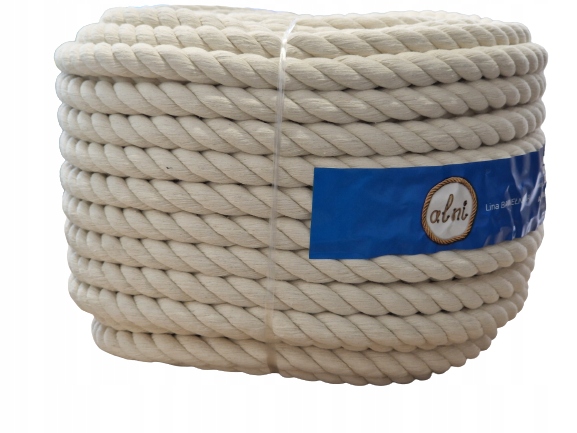 

Lina Bawełniana kręcona 12mm 50m mocno skręcona