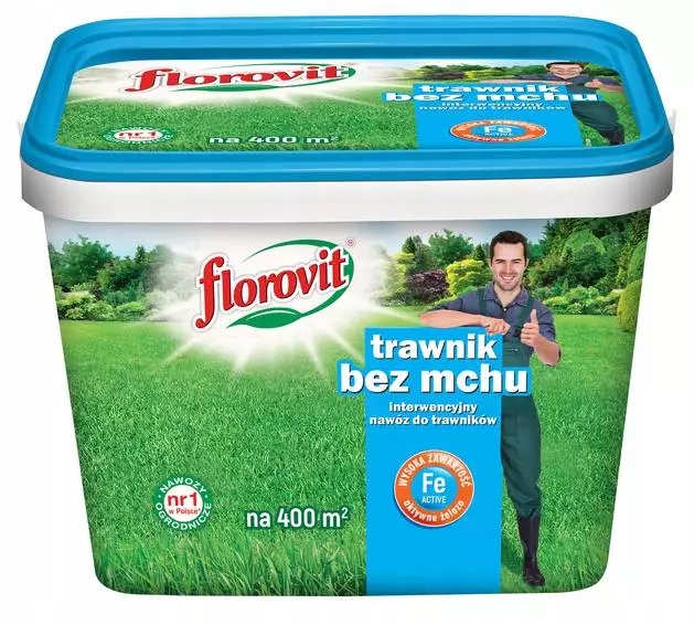 Florovit 8 kg Intervenční hnojivo Tarwnik bez mechu Anti Mech Kbelík