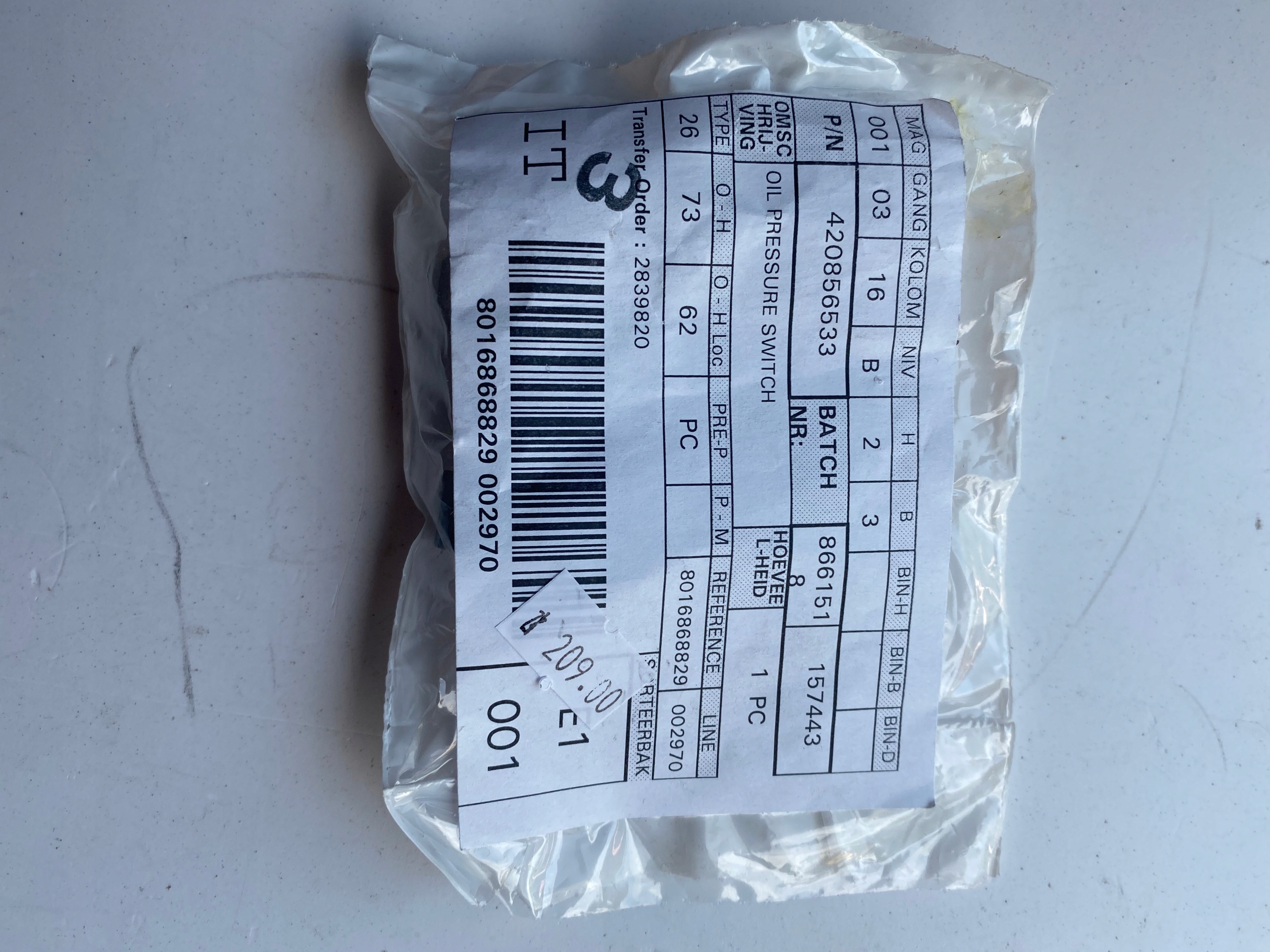 Датчик давления масла Sea-Doo 420856533