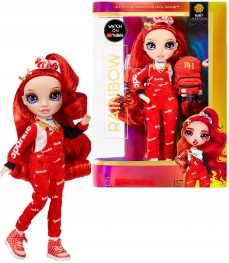RAINBOW HIGH JUNIOR FASHION LALKA RUBY ANDERSON ZABAWKA PREZENT DLA DZIECI