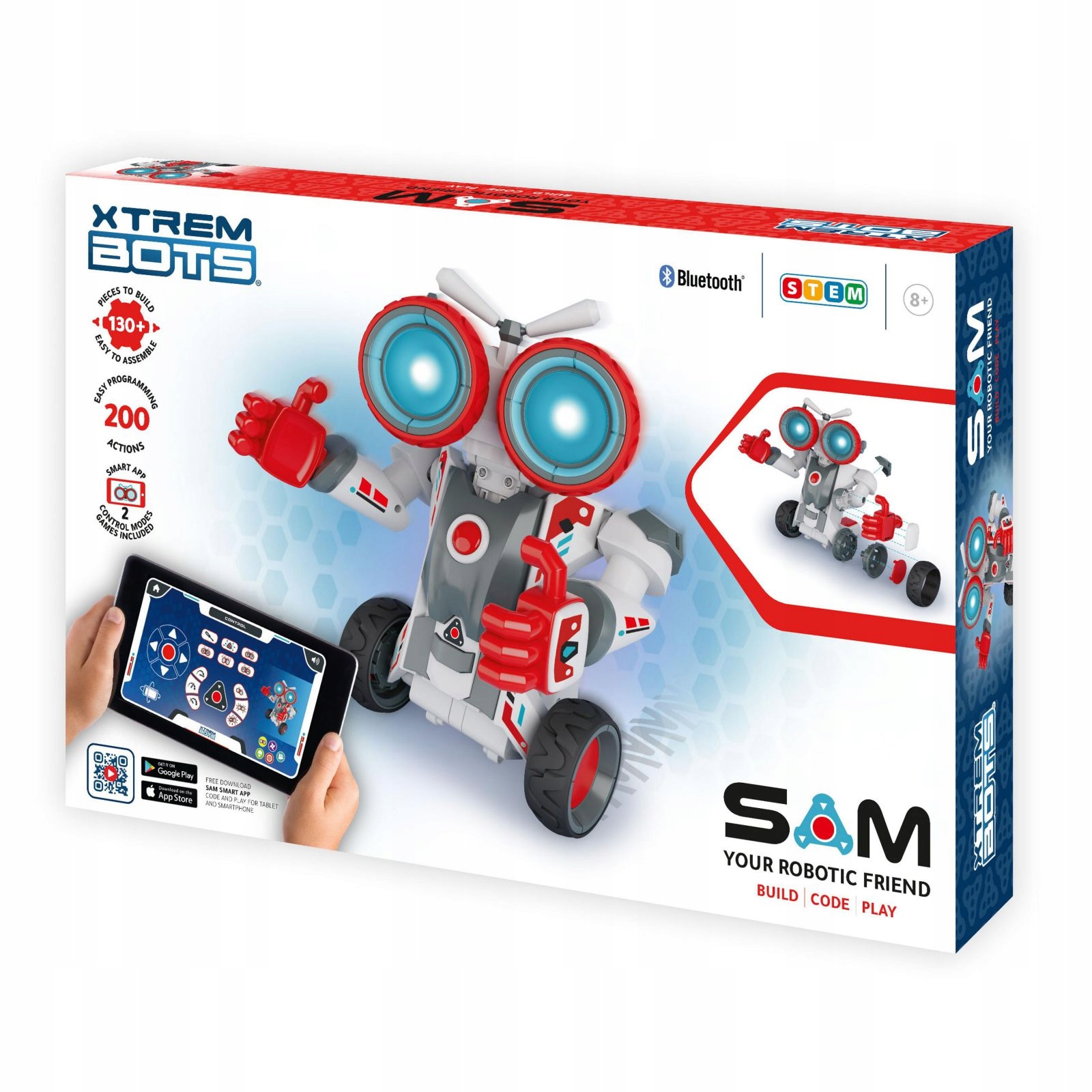 Xtrem Bots Sam Bot buduj- steruj XT3803252 32529 Xtrem Bots Roboty