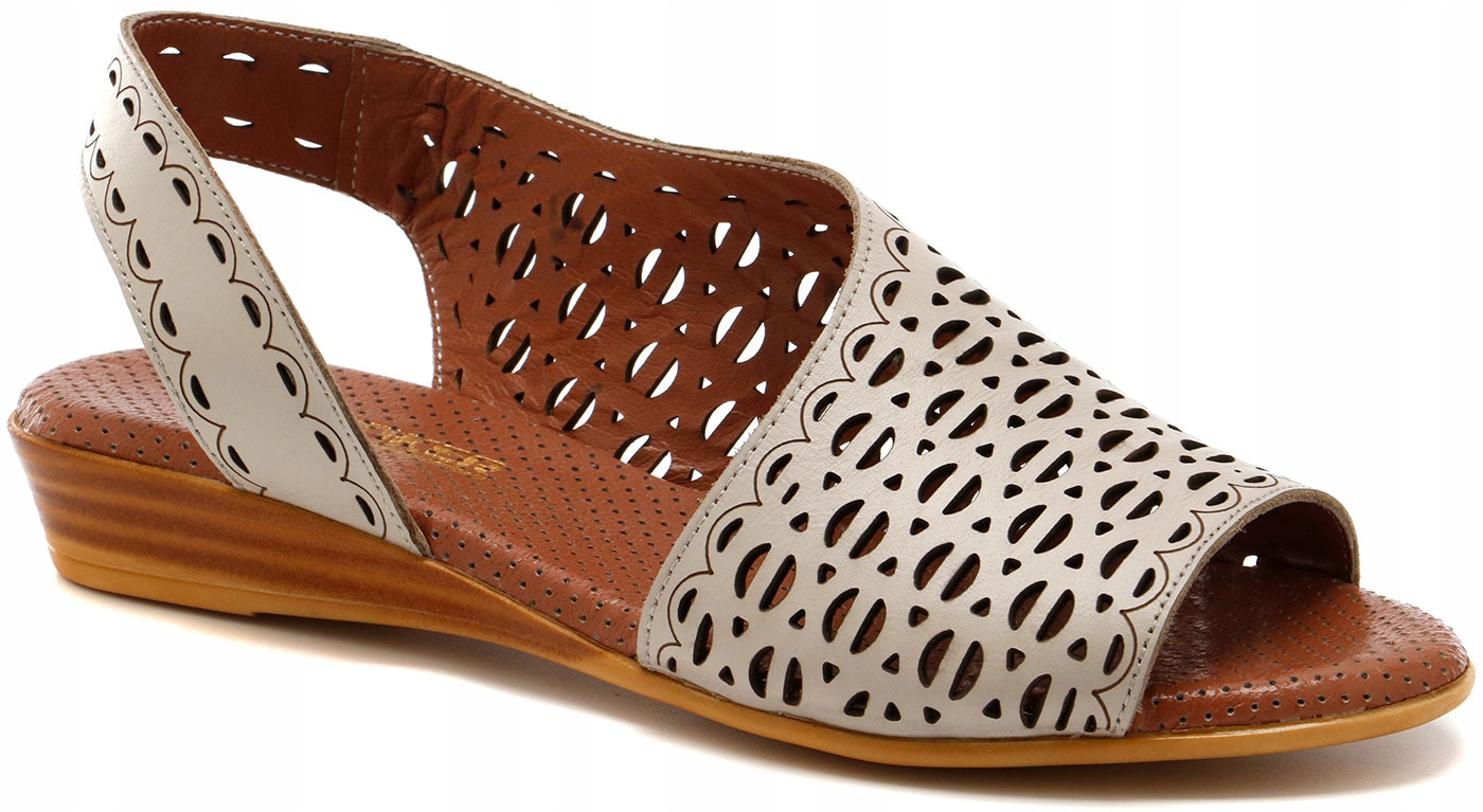 Dámské sandály Artiker 56C2550 37 béžové ažurové kožené