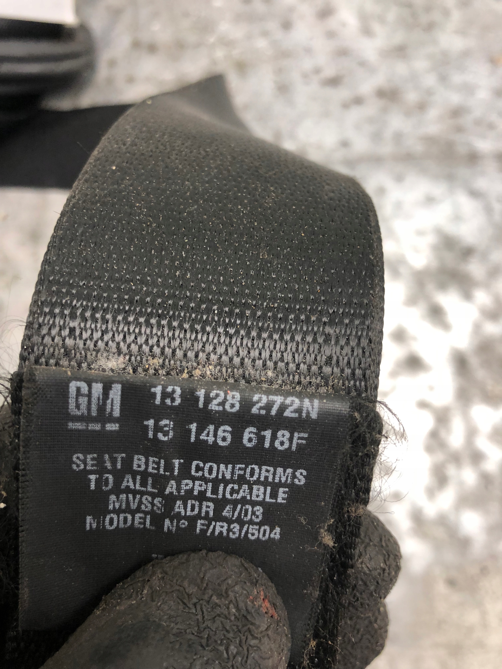 tension belt safety right front OPEL VECTRA C 13128272
