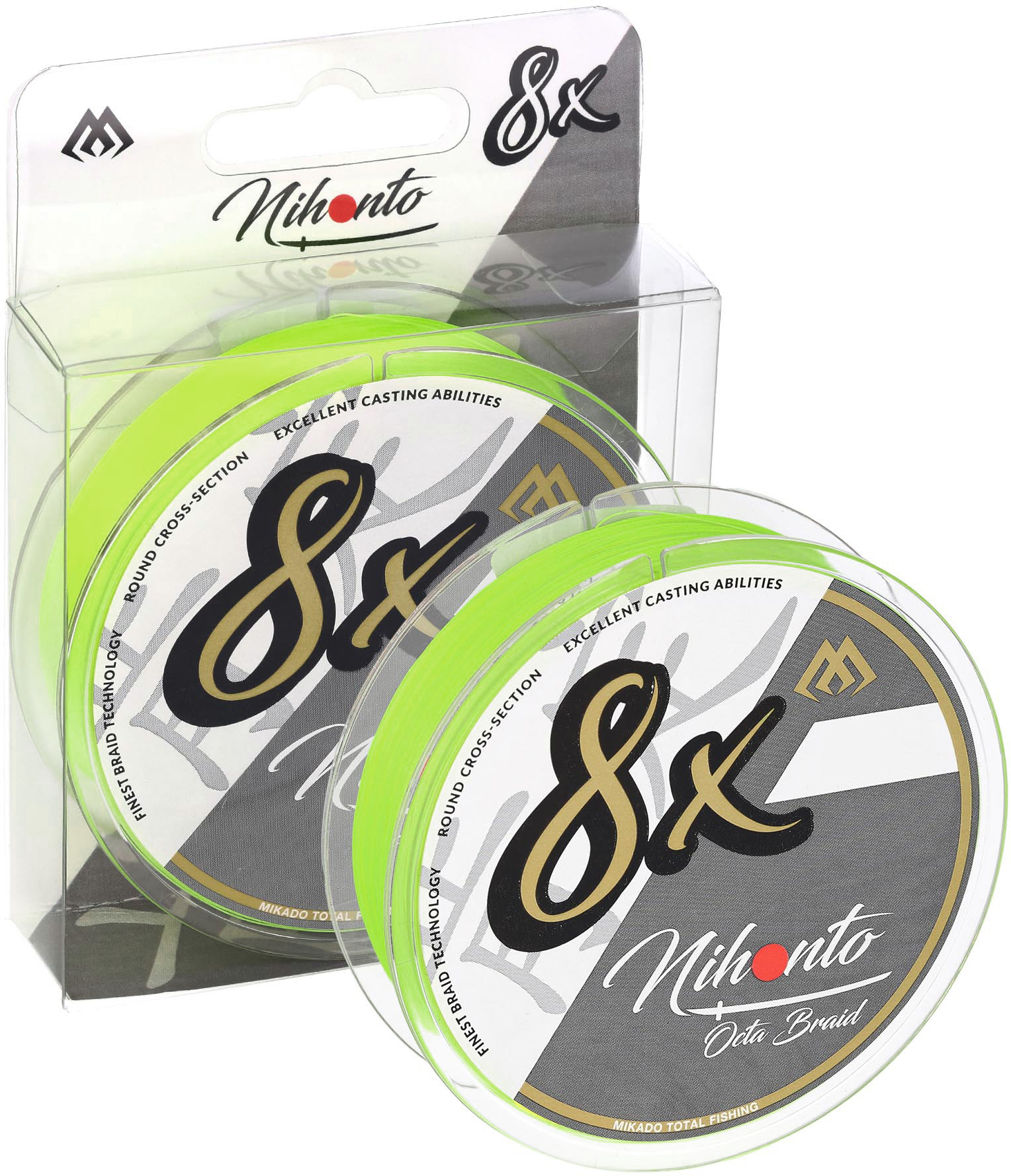 Plecionka Mikado Nihonto Octa 0.23mm/150m fluo ośmiosplotowa