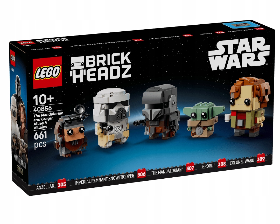 Lego BrickHeadz 40856 The Mandalorian and Grogu: Spojenci a padouši