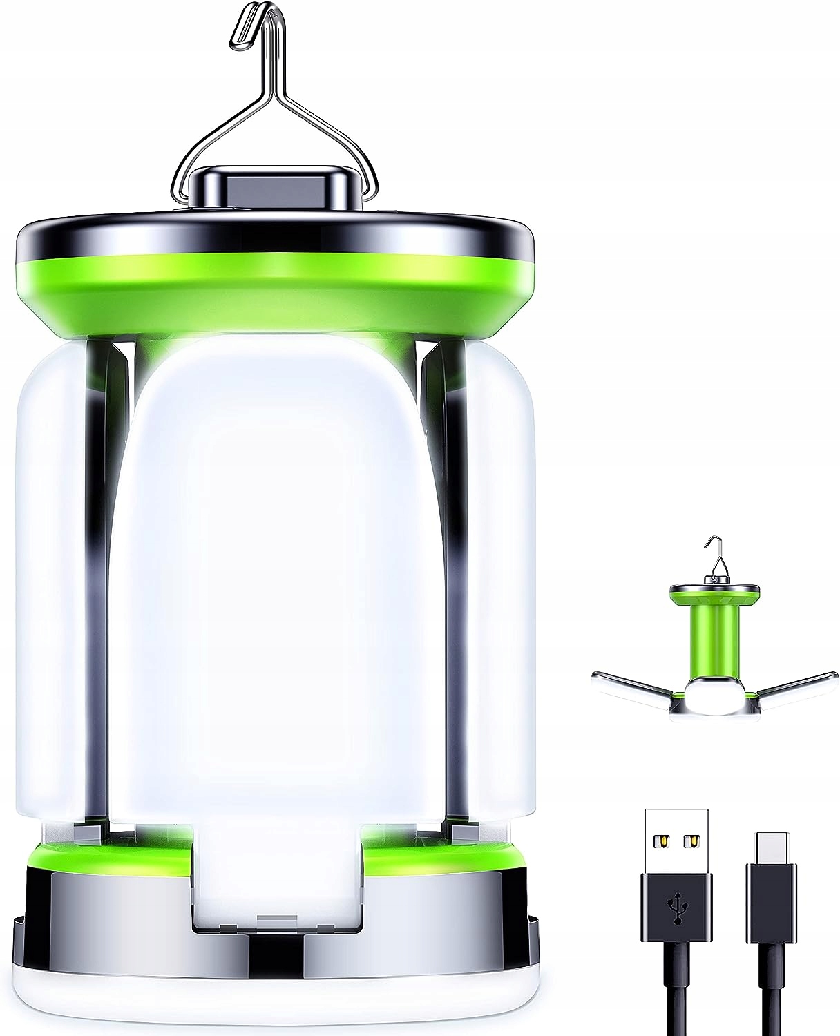 Turistická Led Kempingová Svítilna S Příruční Lampou Reflektor Pro Zavěšení