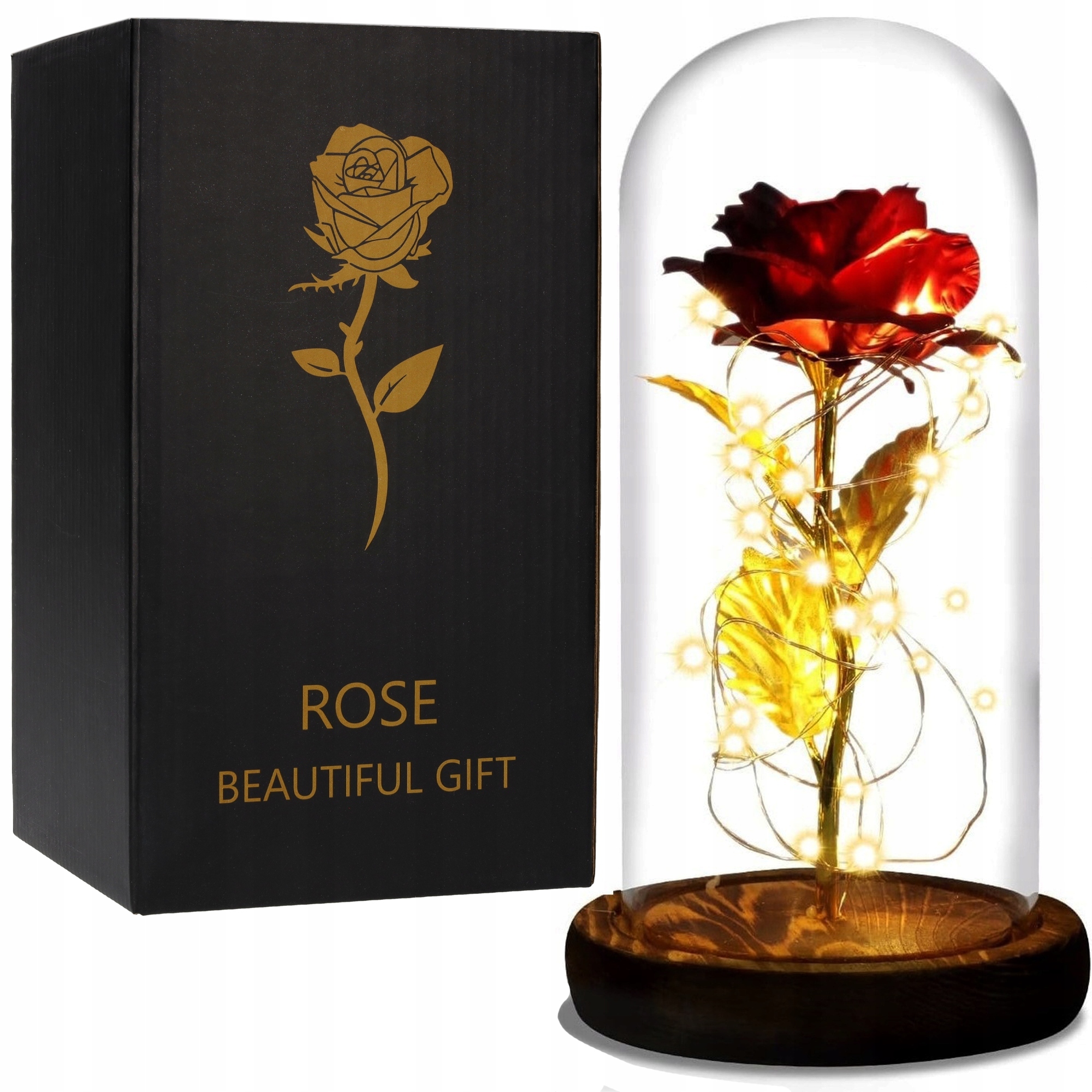 Stabilizovaná Růže Valentýn Dárek Led růžička Květina Pro Ni Manželky Dívky