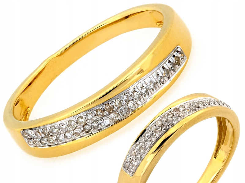 Zlatý prstýnek 585 s brilianty 0.11 ct 2.15 g R16 jako dárek