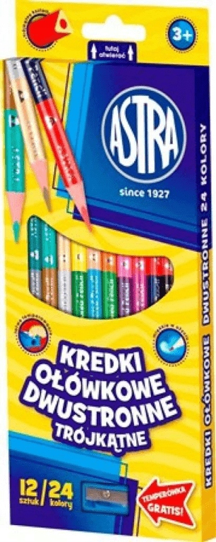 двосторонні олівці, 24 кольори