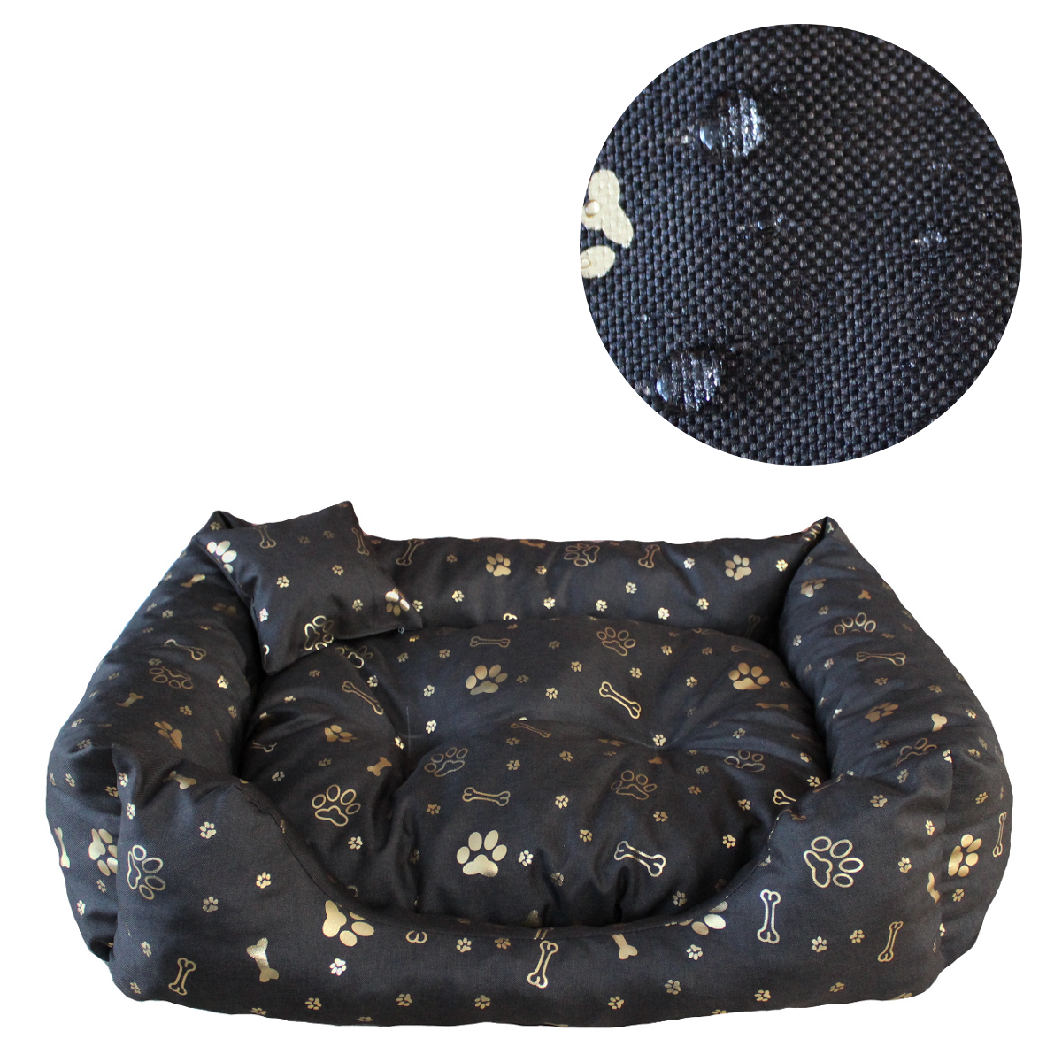 Pelíšek pro velkého psa Voděodolné XXL Glamour 100x80 Polský výrobek