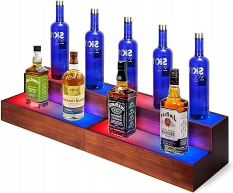 Podsvietený stojan na fľaše s alkoholom 2ks drinkbar barman
