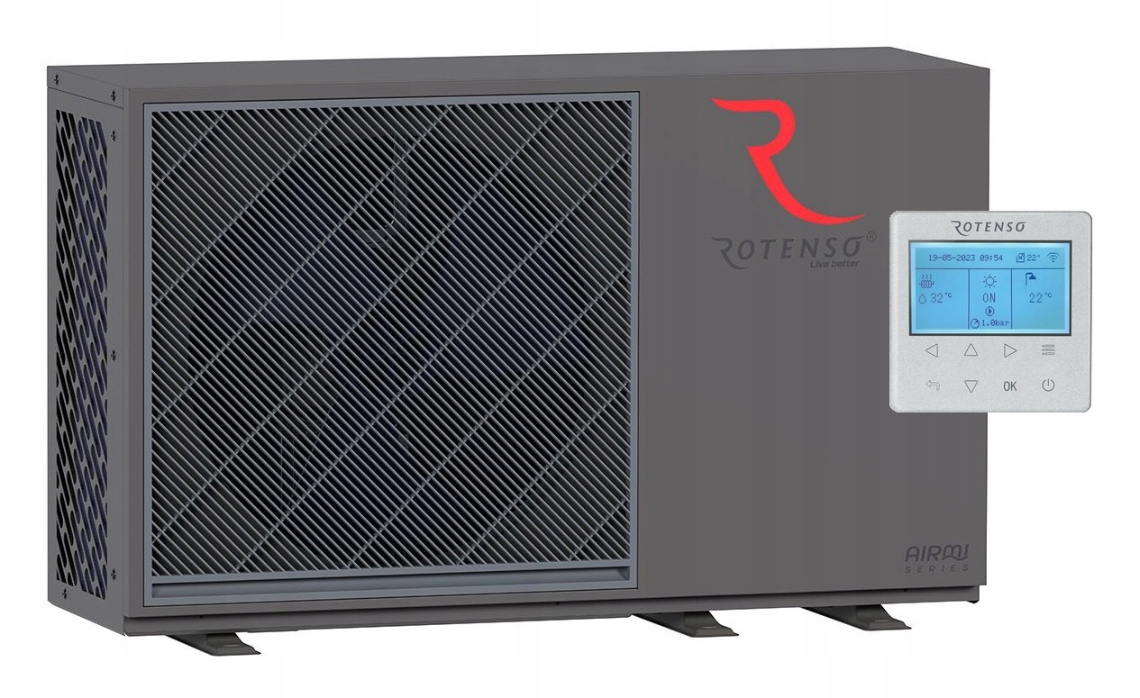 Pompa Ciepła Rotenso Airmi 14 kW 3-faz Graphite Monoblock z WiFi Oszczędna