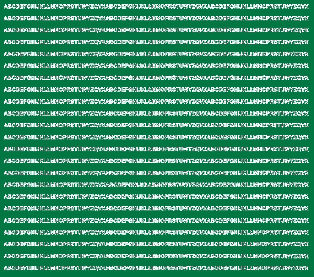 NAKLEJKA LITERY SAMOPRZYLEPNE 3 mm NAKLEJKI Z FOLII ZIELONY MATOWY