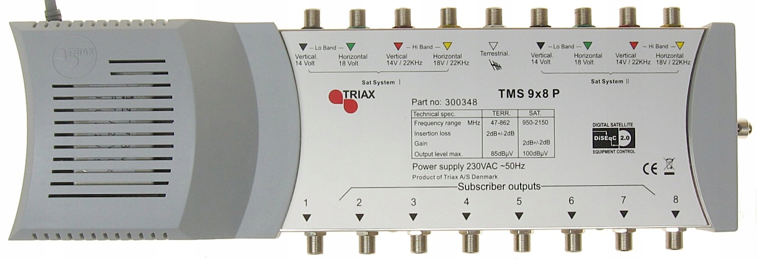 

Multiswitch TMS-9/8 9WE/8WY Triax