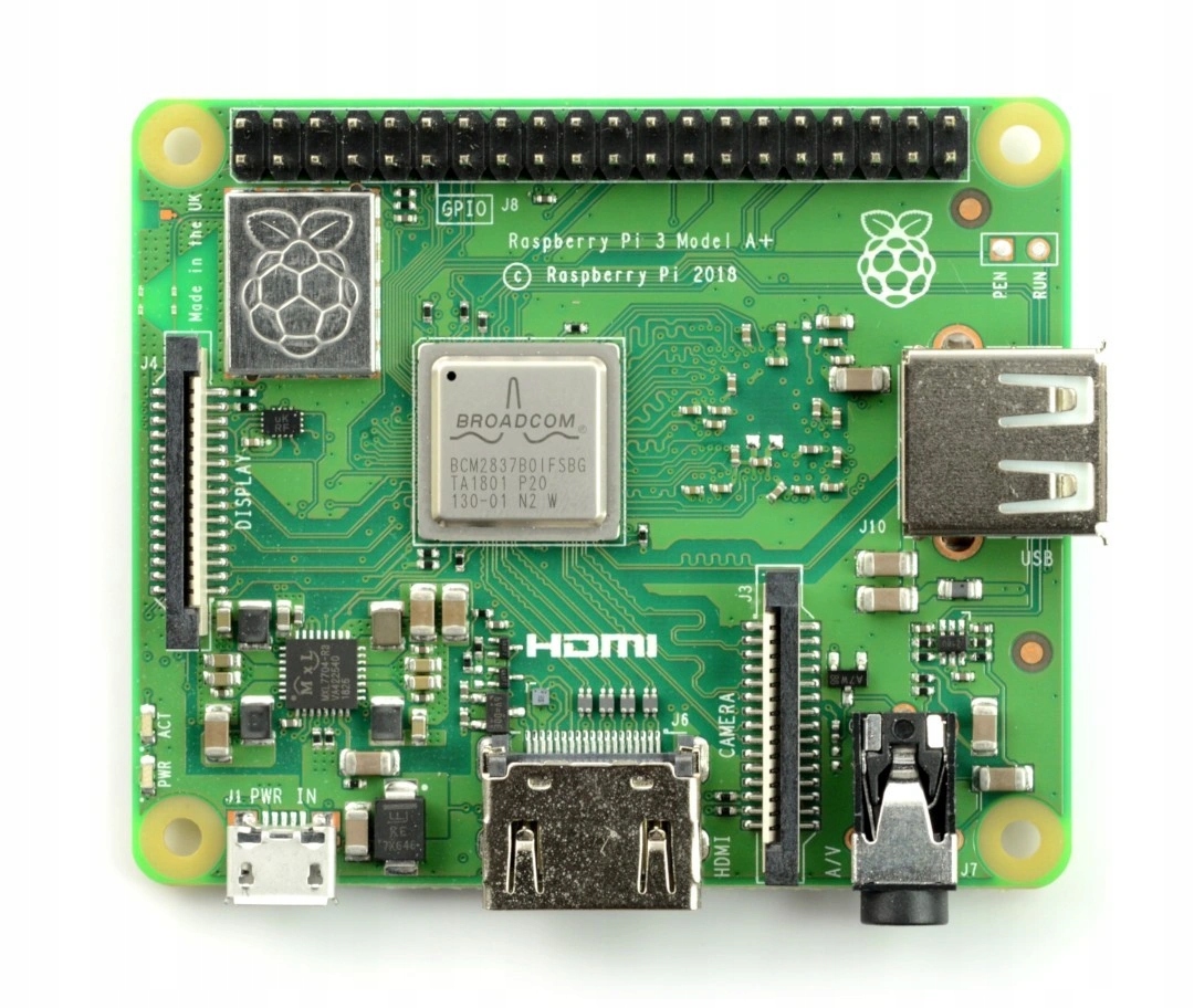 Raspberry Pi 3 model A+ WiFi Dual Band Bluetooth 512MB RAM 1,4GHz EAN (GTIN) 0652508442181