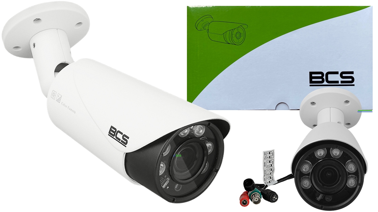 Kamera tubowa (bullet) AHD, ANALOG, HD-CVI, HD-TVI BCS BCS-TQE6500IR3-B 5 Mpx