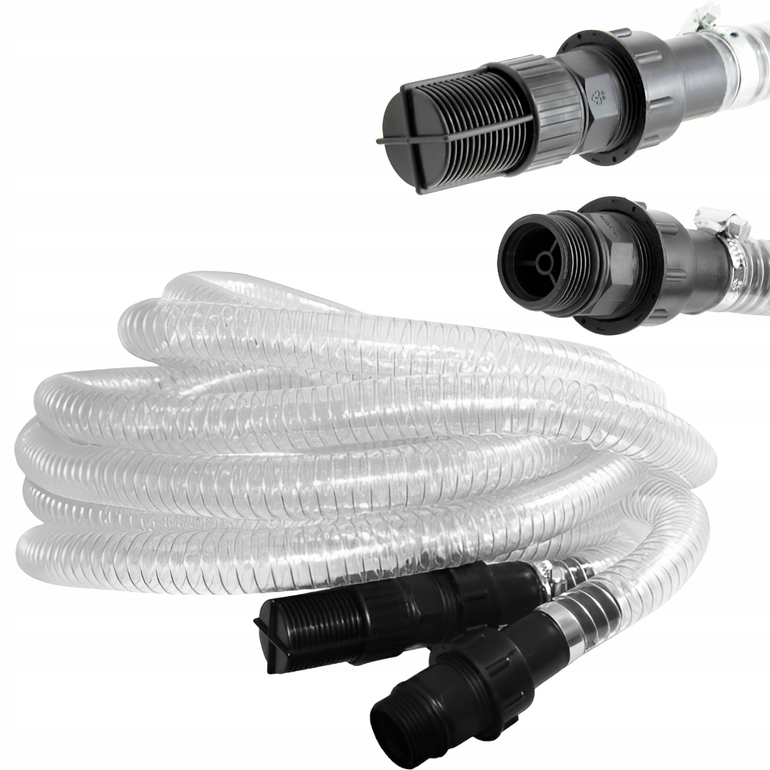 Wąż Ssący Ssawny Z Zaworem Zwrotnym 7m 1" Cal Gz Pomp Do Wody Hydroforów