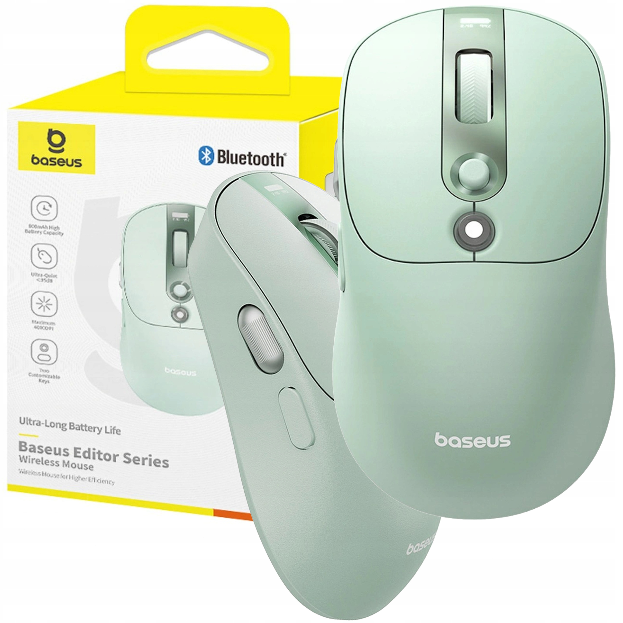 Baseus Bezdrátová Myš Bluetooth Usb-c 800mAh Indikátor Baterie Oled