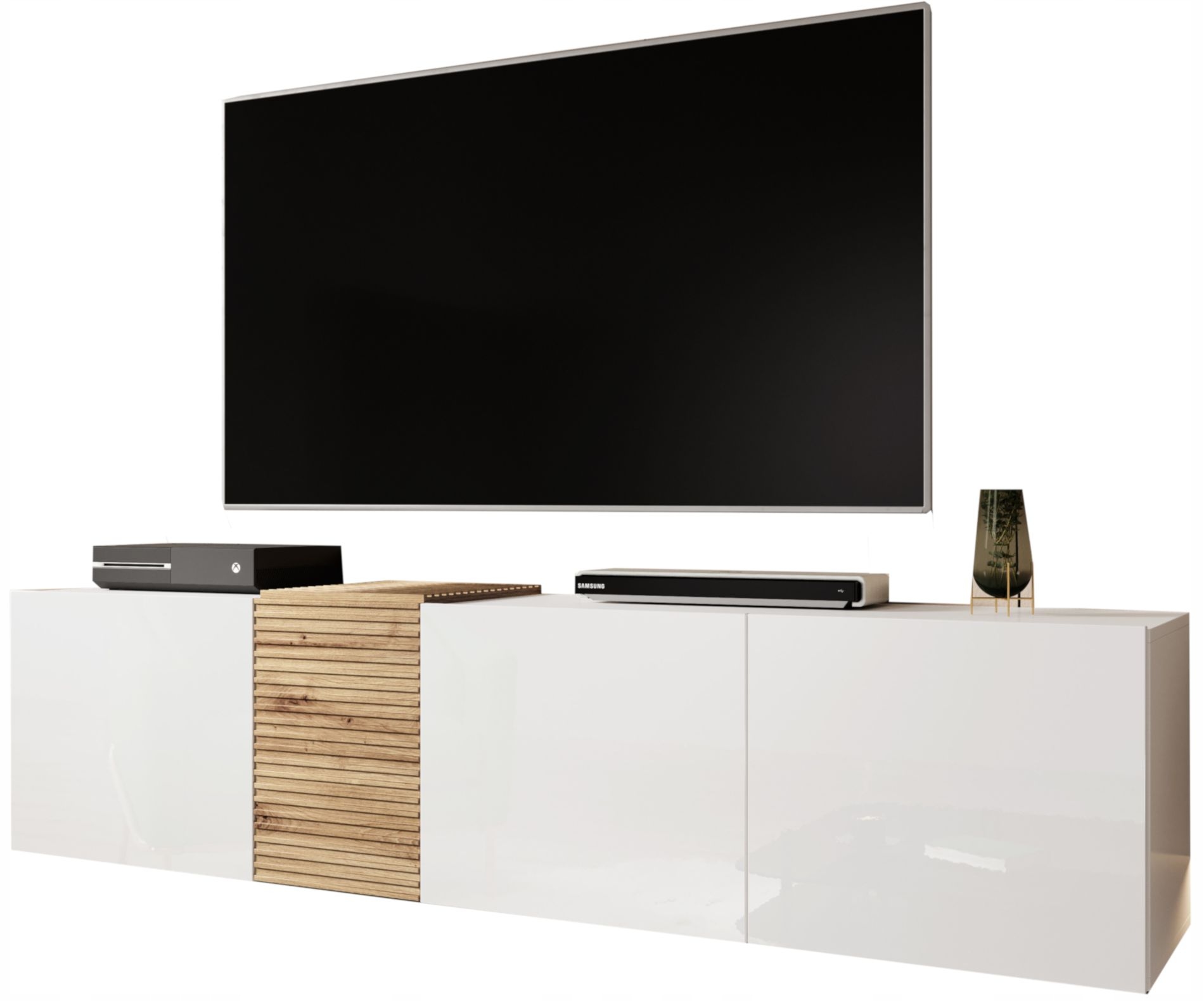 Szafka RTV wisząca SFM 160 cm x 44 cm x 38 cm • Opinie - Allegro