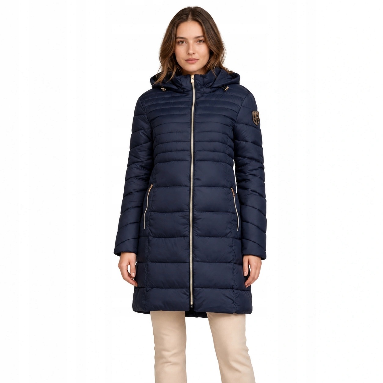Dámská bunda Geo Norway Bealize Navy parka pro každodenní nošení, teplá, pohodlná