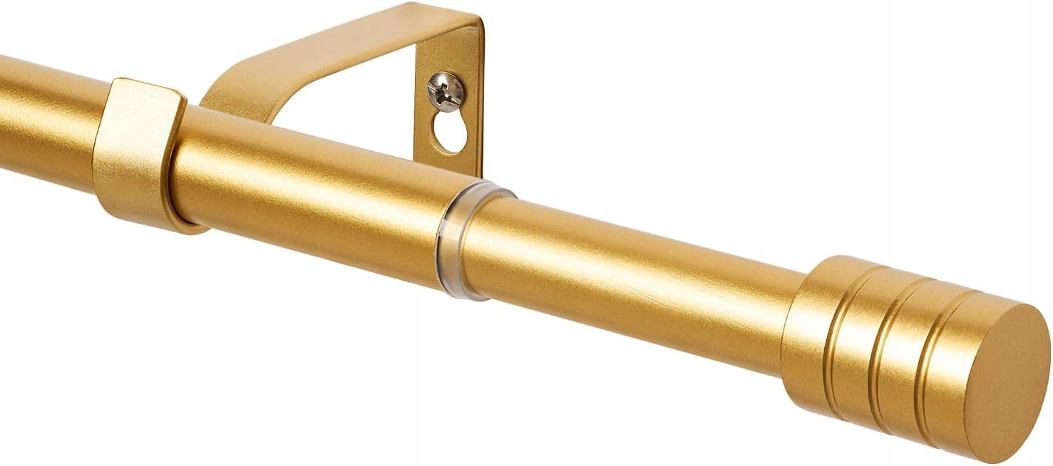 Garnýž Zlatý s nastavitelnou roztečí pro záclony 76 cm – 310 cm Obývací pokoj Ložnice