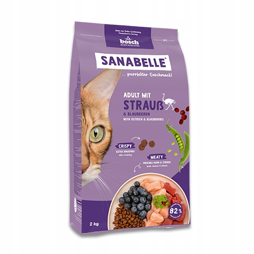 Sanabelle Adult Sucha Karma Dla Kota Z Strusiem 8 Kg