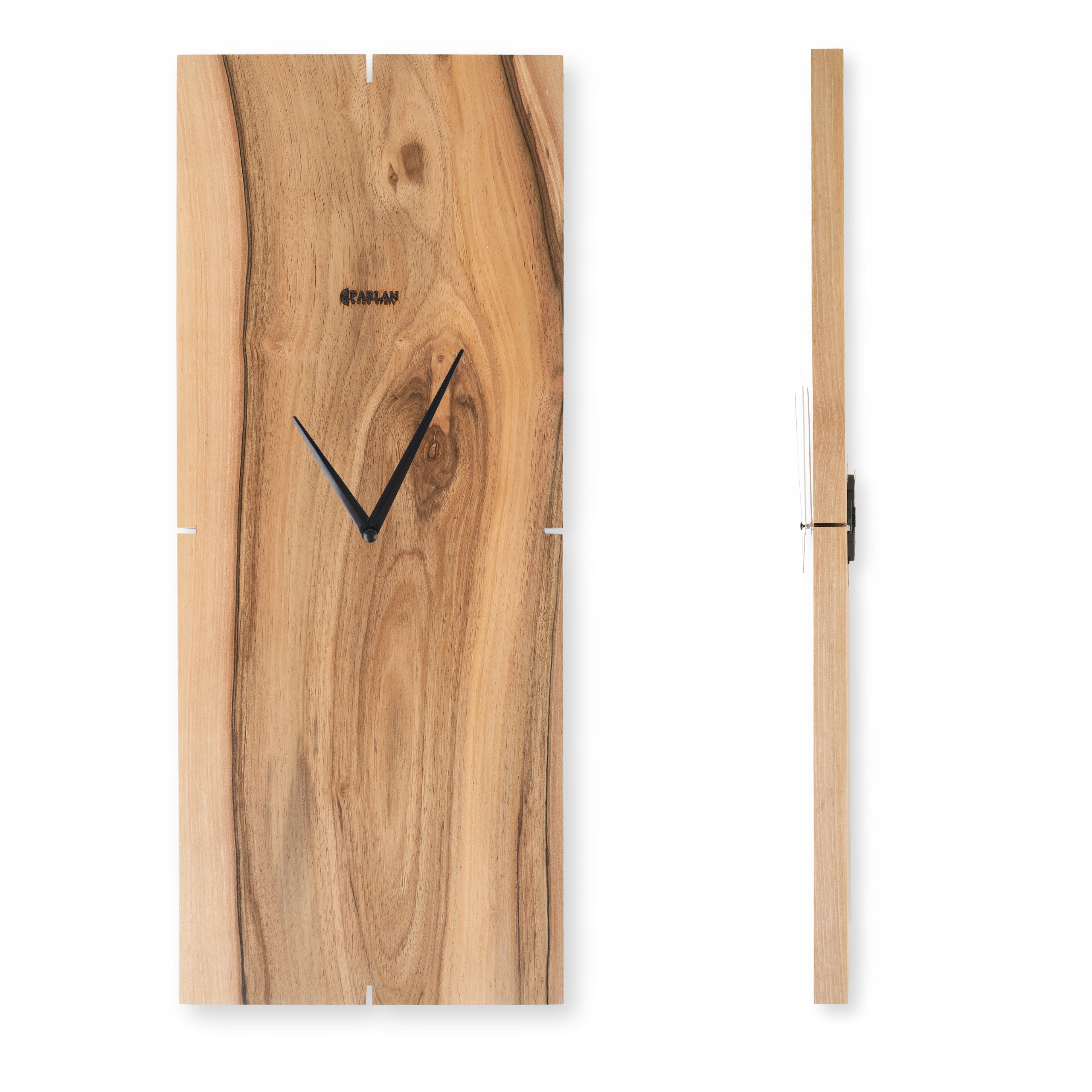 Zegar Ścienny Duży 50 cm Z Drewna Cichy Loft Vintage Kuchni Korytarz Parlan