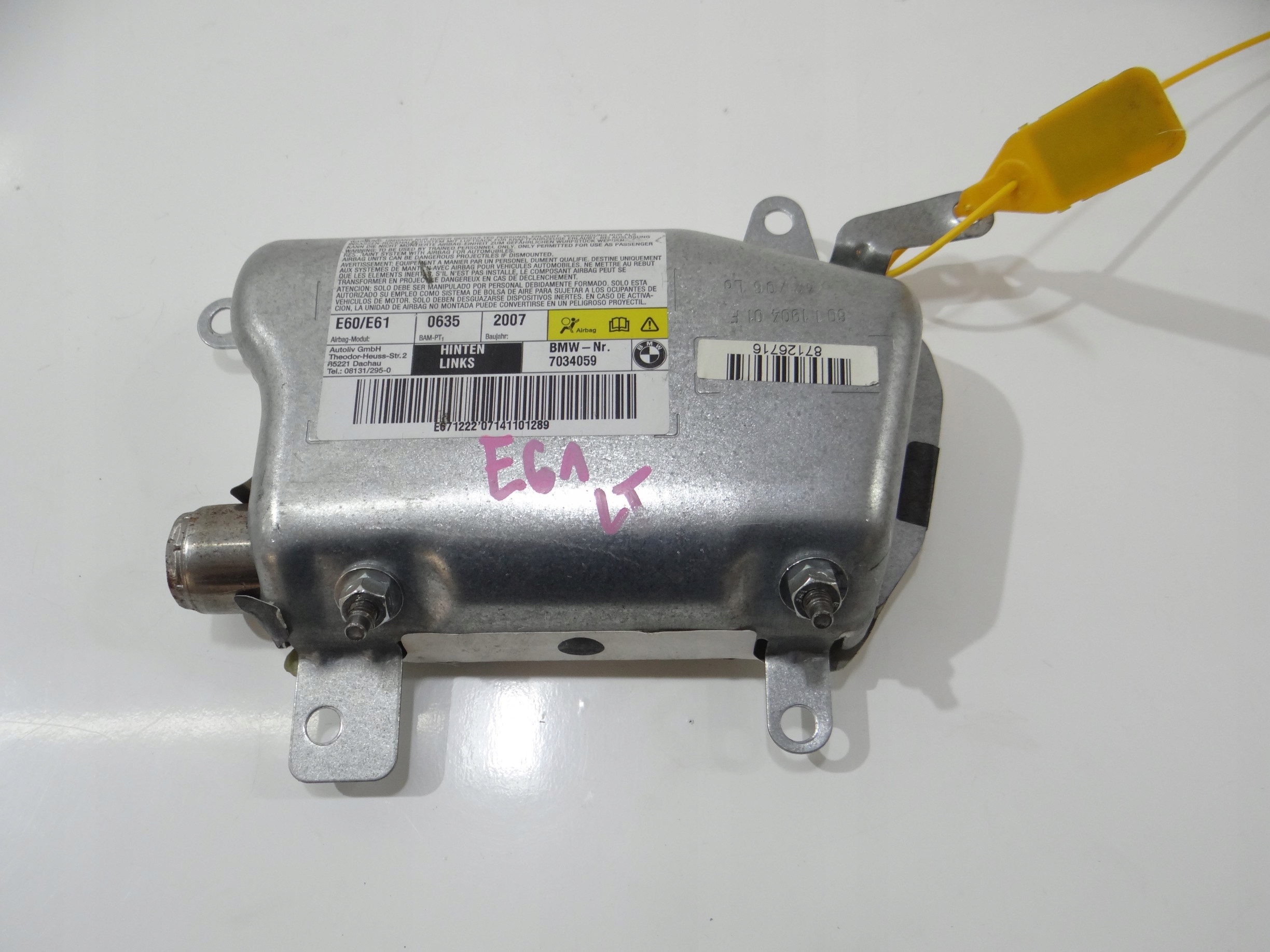 airbag POWIETRZNA left rear part BMW E61 7034059