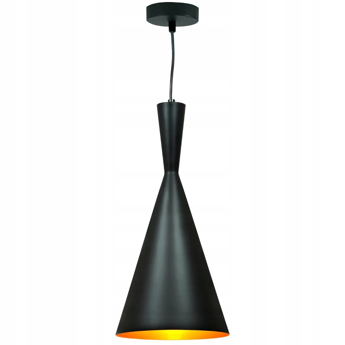 Závěsná lampa přesýpací hodiny černá zlatá nad stůl ostrov bar moderní Polux