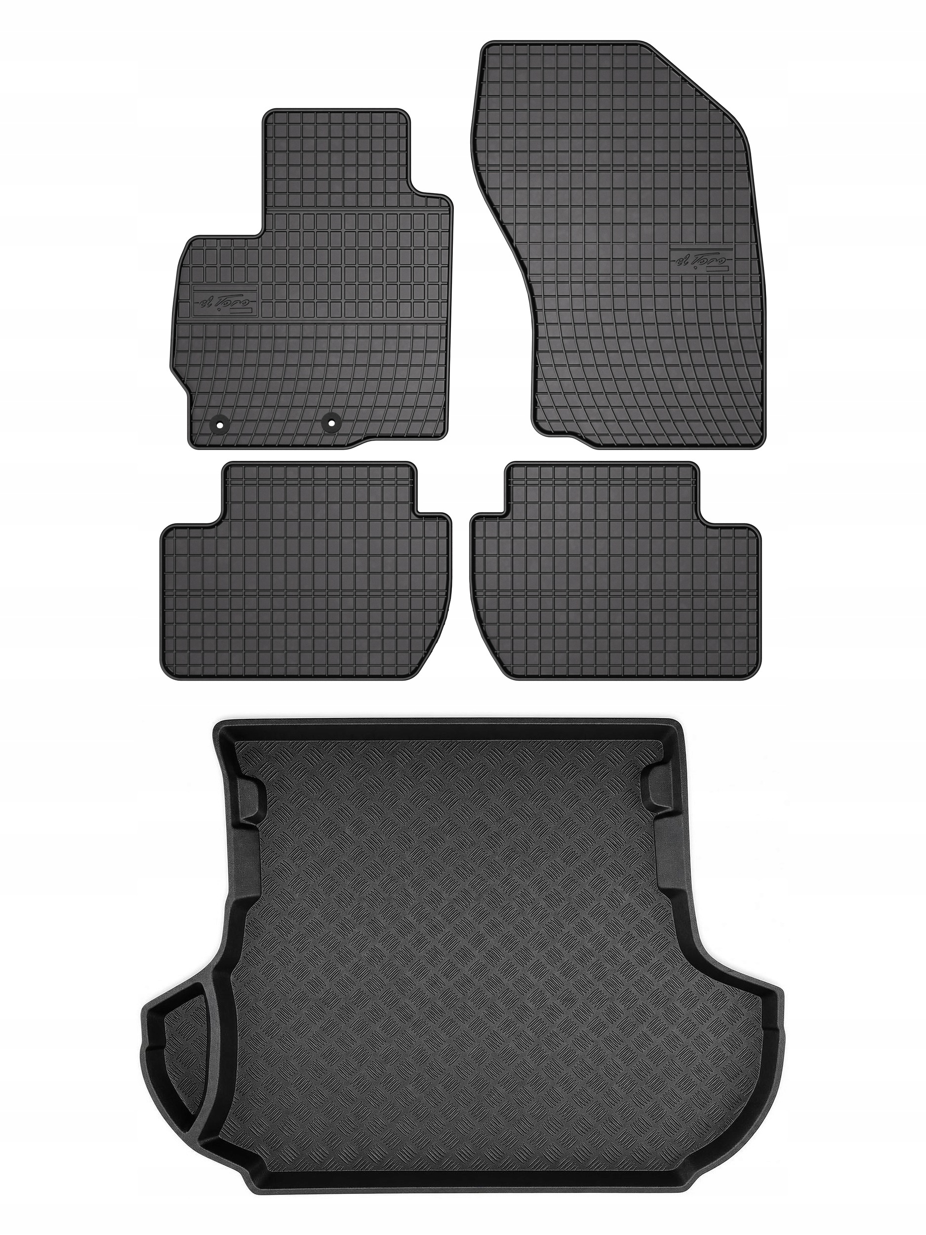 Gumové koberce SolidPRO rohož do kufru pro: Citroen C-Crosser 2007-2012