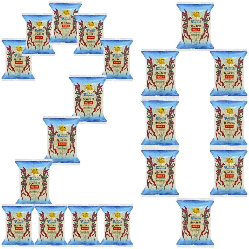 Levně 20 x čínské Těstoviny s fazolemi Mung Vermicelli Longkou Noodle 100 g