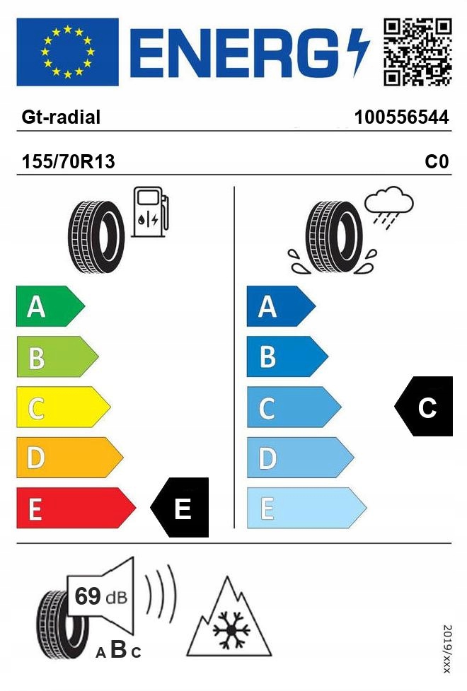 2x GT-RADIAL WINTERPRO2 BSW 155/70R13 75 T Model inny