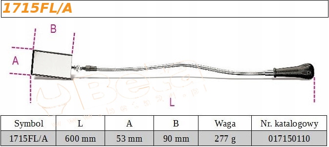 Beta 1715fl / a прямоугольное инспекционное зеркало