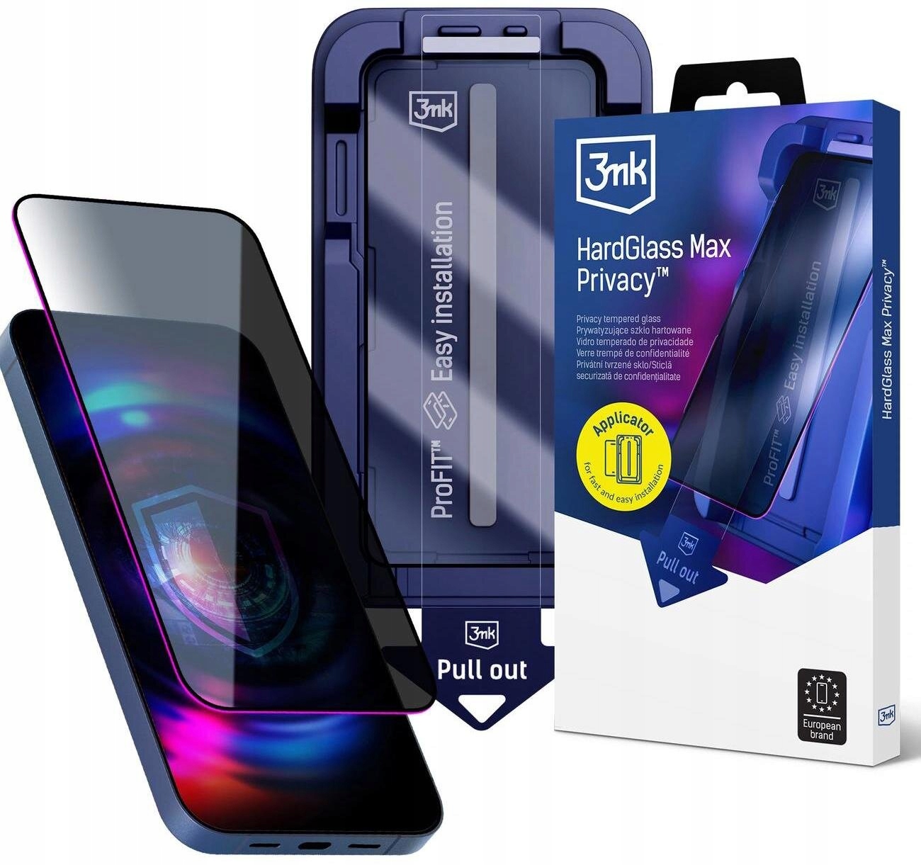 Szkło hartowane 9H z filtrem prywatyzującym 3mk HardGlass Max Privacy na