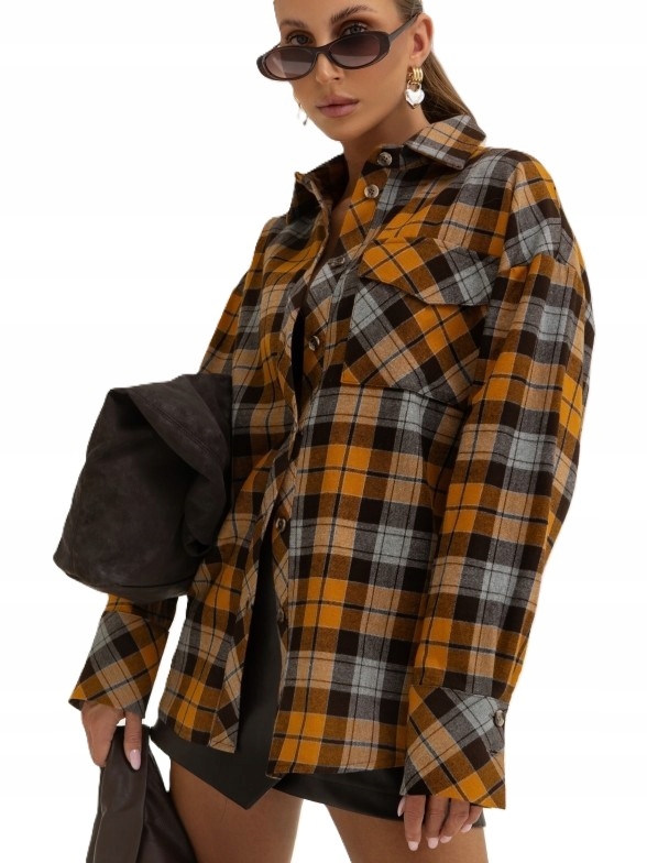 Cocomore Kostkovaná Mikina hořčicová 38/M Nová