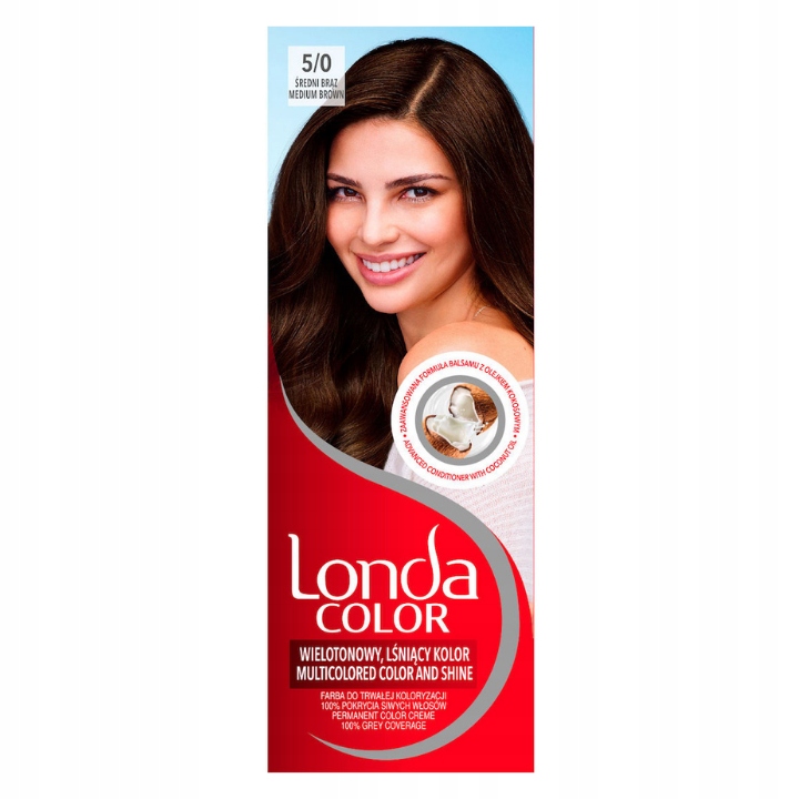 

Londa Color Farba do Włosów Średni Brąz 5/0