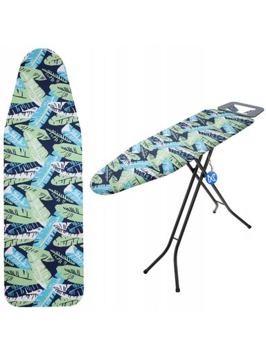 Levně 2x Kadax Obal na prkno 148x52 cm pro žehlení Natahovací podložka Listy