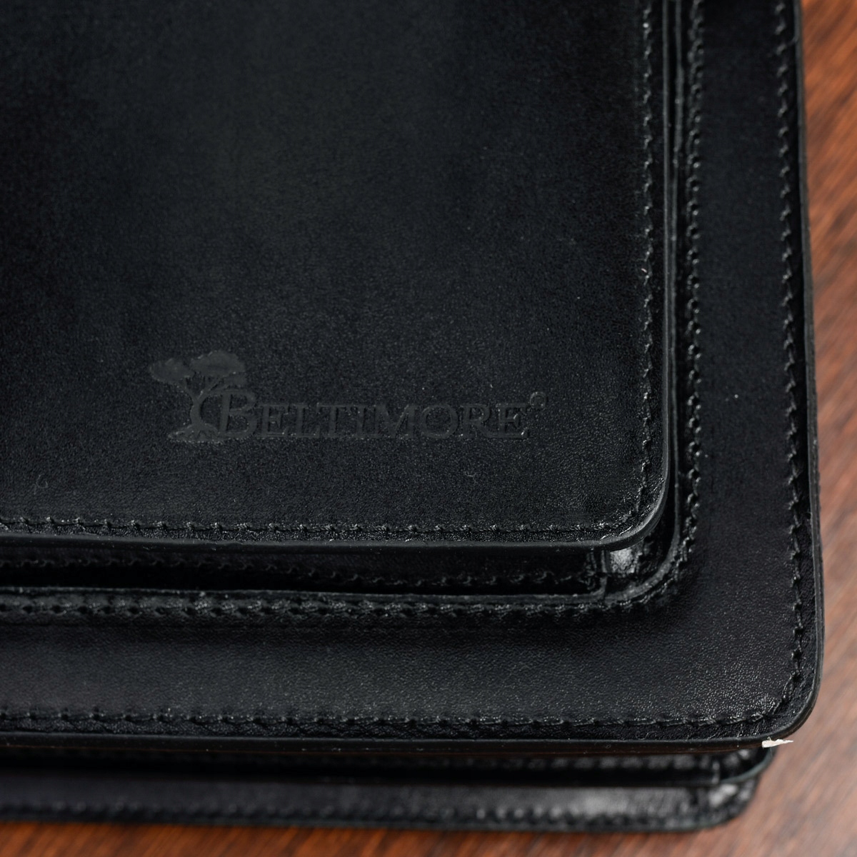 Skórzana aktówka męska teczka na dokumenty premium Kolor czarny