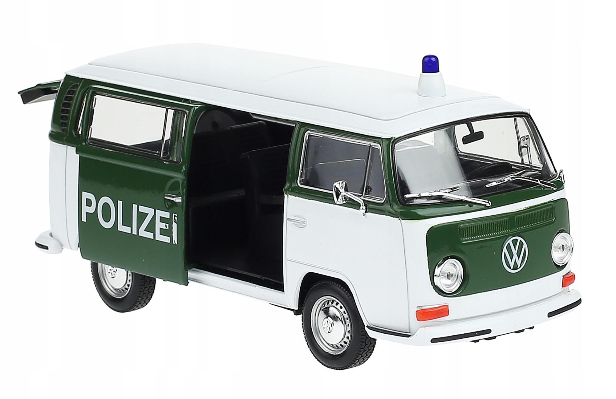 Volkswagen T2 Bus 1972 Policie Model Welly 1:24